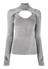 Dion Lee Top con dettaglio cut-out - Grigio