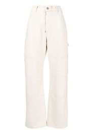 Dion Lee panelled zip-fastening denim jeans - Toni neutri