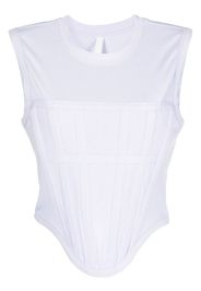 Dion Lee ribbed corset tank top - Viola