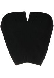 Dion Lee angled rib bustier corset - Nero