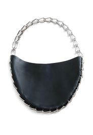 Dion Lee Circle leather shoulder bag - Nero