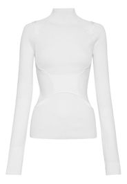 Dion Lee Maglione Interlink Skivvy con dettaglio cut-out - Bianco