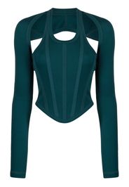 Dion Lee Modular corset top - Verde