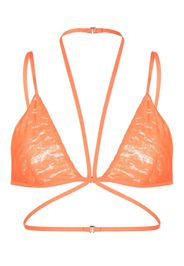 Dion Lee Fork frame triangle bra - Arancione