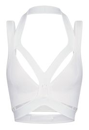 Dion Lee cut out-detail bralette top - Bianco