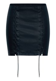 Dion Lee Hinge leather skirt - Nero