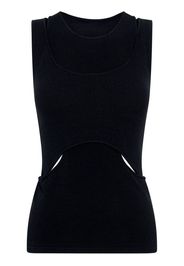 Dion Lee Top Interlink con dettaglio cut-out - Nero