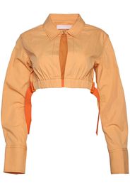 Dion Lee Camicia crop elasticizzata - Arancione