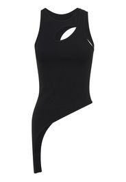 Dion Lee boned marle tank top - BLACK