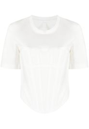 Dion Lee T-shirt a corsetto - Bianco