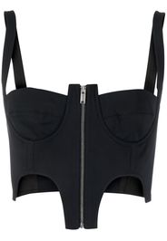 Dion Lee Double Arch bustier top - Nero
