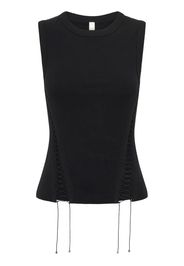 Dion Lee lace-up tank top - Nero