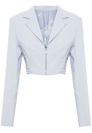 Dion Lee Blazer con zip crop - Blu