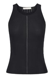 Dion Lee Snakeskin sheer-panel tank top - Nero