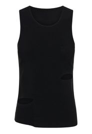 Dion Lee Cinched ripped-detail tank top - Nero