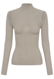 Dion Lee Top a maniche lunghe con cut-out - Toni neutri