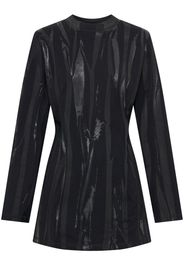 Dion Lee Fang-print long-sleeved dress - Nero