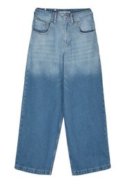 Dion Lee low-rise wide-leg jeans - Blu