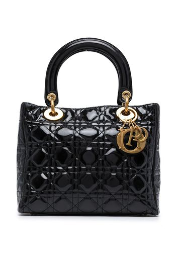 Christian Dior Borsa Lady Dior Cannage tote mini Pre-owned - Nero