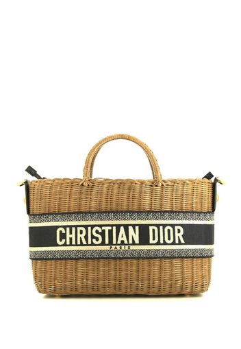 Christian Dior 2010 pre-owned wicker shopper - Blu