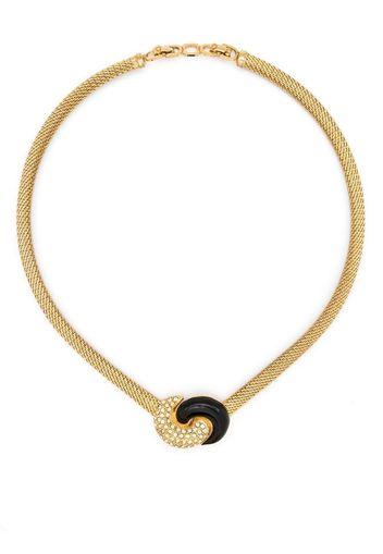 Christian Dior Choker con strass Pre-owned anni '90 - Oro