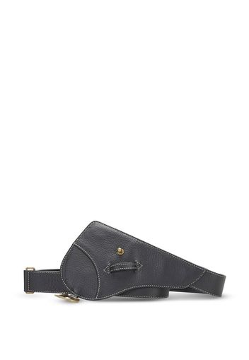 Christian Dior 2002 pre-owned Saddle leather belt - Nero