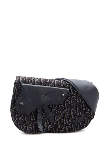 Christian Dior pre-owned Oblique Saddle crossbody bag - Nero