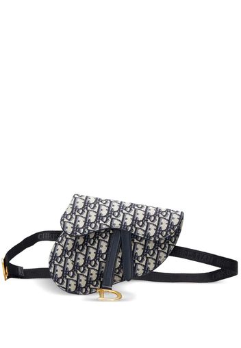Christian Dior Oblique canvas belt bag - Blu