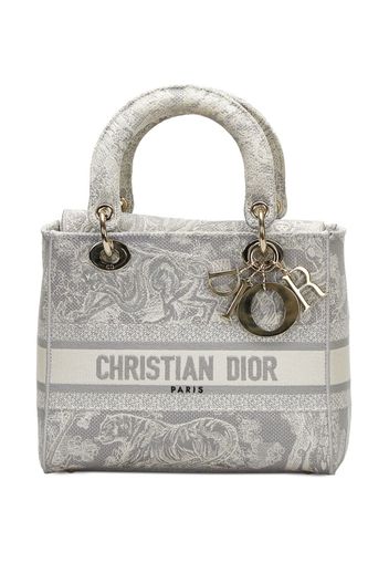 Christian Dior pre-owned medium Toile de Jouy Lady D-Lite tote bag - Grigio