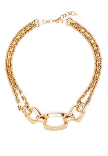 Christian Dior Choker a catena doppia Pre-owned anni '80 - Oro