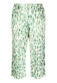 Christian Dior Pantaloni crop con stampa Pre-owned 2010 - Verde