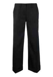 Christian Dior 1990s low-rise pinstripe trousers - Nero
