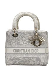 Christian Dior pre-owned medium Toile de Jouy Lady D-Lite tote bag - Grigio