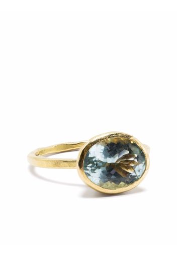 DISA ALLSOPP Anello in oro giallo 18kt con acquamarina