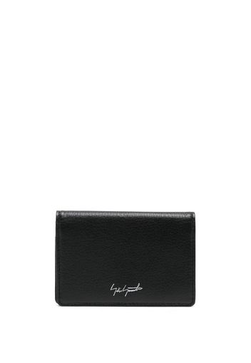 Discord Yohji Yamamoto logo-print card holder - Nero