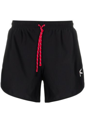 Spino logo-print track shorts