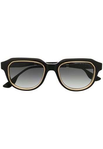 gold-rimmed tortoiseshell frames