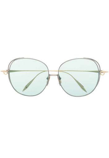 Dita Eyewear Arohz oversize round-frame sunglasses - 03 SILVER GOLD