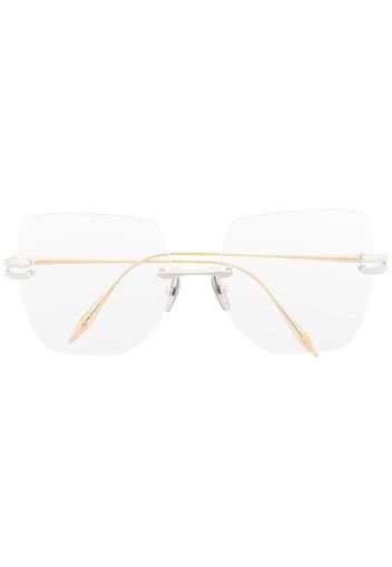 Dita Eyewear oversized square-frame glasses - Oro