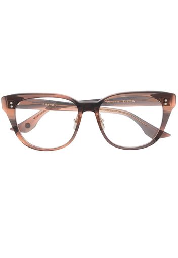 Dita Eyewear monochromatic-ombré-effect glasses - Marrone