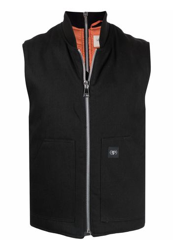 (di)vision Gilet con applicazione - Nero