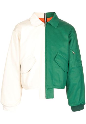 (di)vision two-tone bomber jacket - Verde