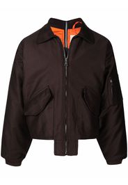 (di)vision rear zip-detail jacket - Marrone