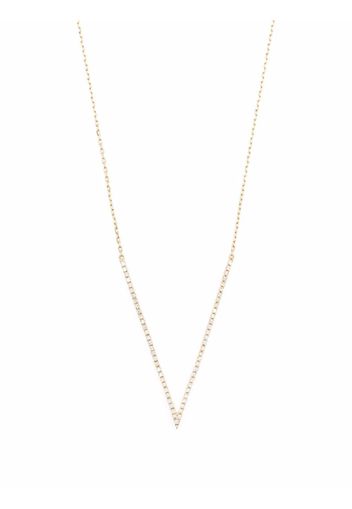 Djula Collana Big in oro 18kt con V di diamanti