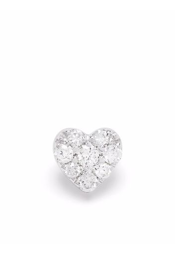 Djula Piercing Heart in oro bianco 18kt con diamanti - Argento