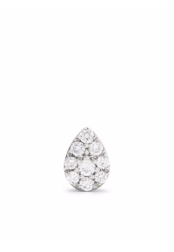 Djula Anello Pear in oro bianco 18kt con diamanti - Argento