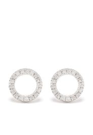 Djula Orecchini Circle in oro bianco 18kt con diamanti - Argento