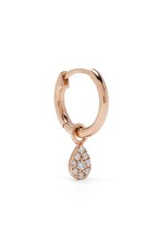 Djula Orecchino a cerchio in oro rosa 18kt con diamanti