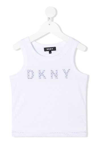 Dkny Kids Top con stampa - Bianco