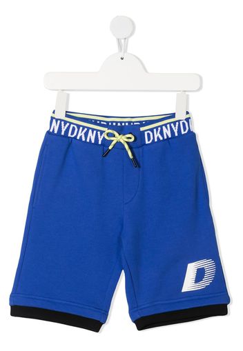 Dkny Kids Shorts con coulisse - Blu